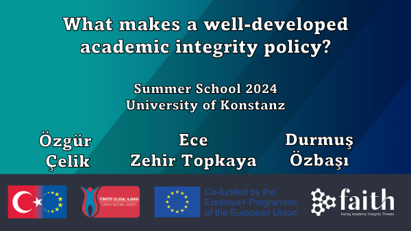 What makes a well-developed academic integrity policy?