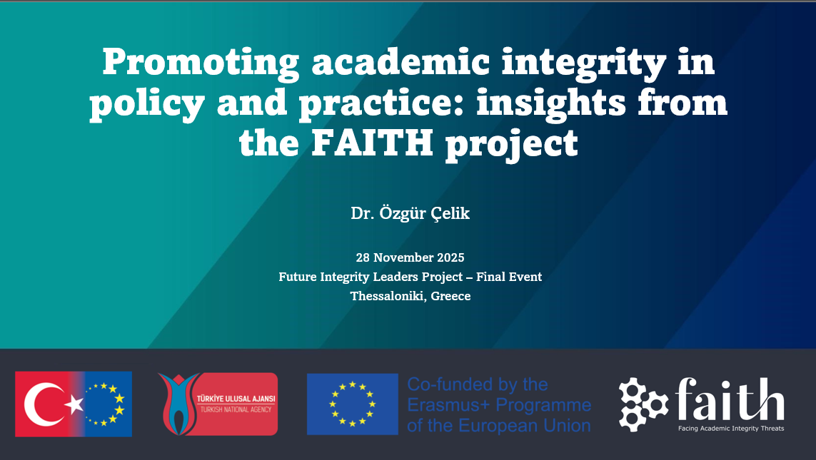 Promoting academic integrity in policy and practice: insights from the FAITH project